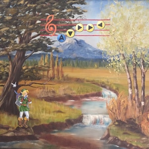 Impression de peinture parodique Zelda