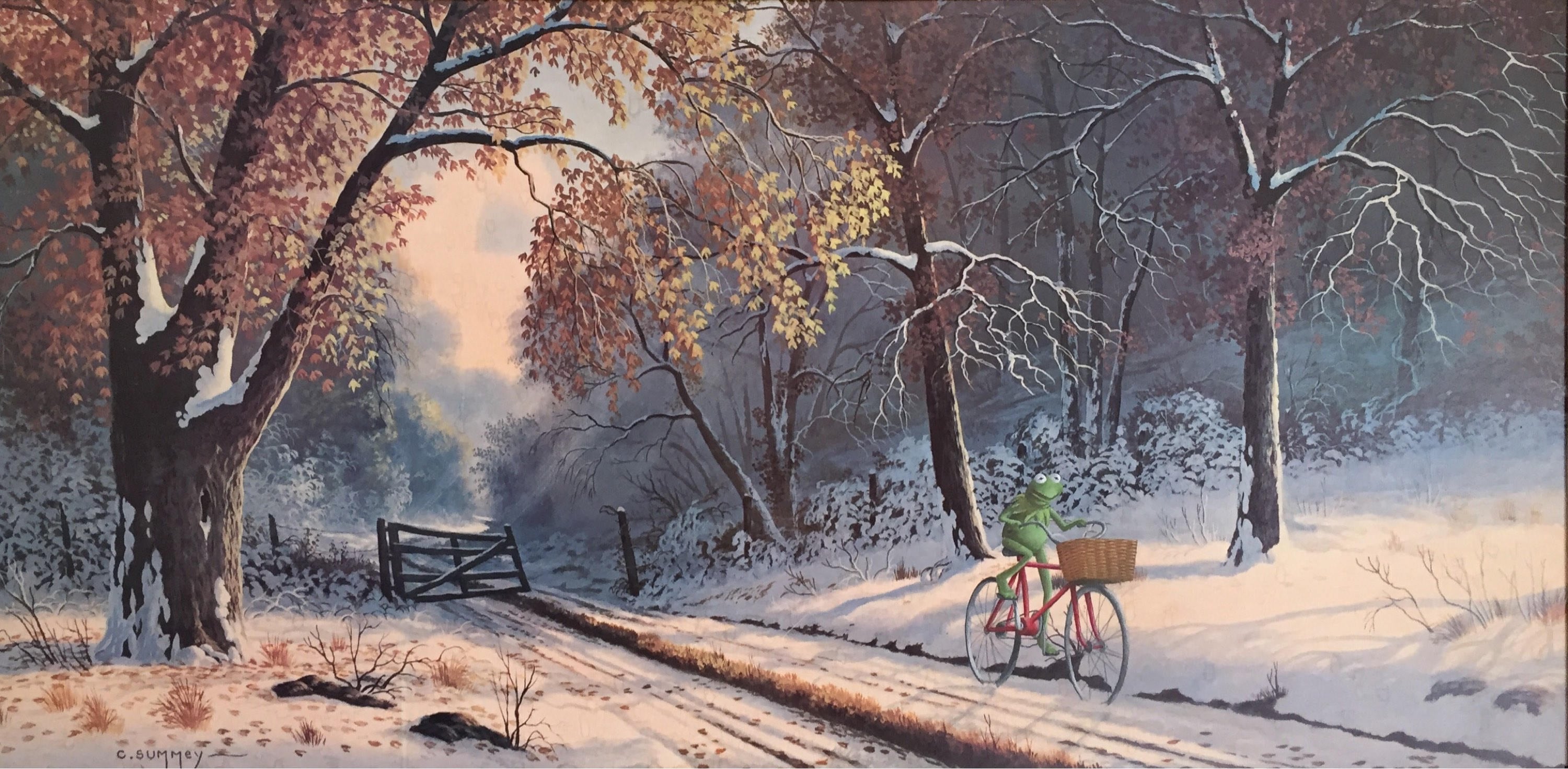 Kermit the Frog Art Print – Muppets Parody Painting - Etsy