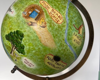 Pooh Hundred Acre Wood Globe Map