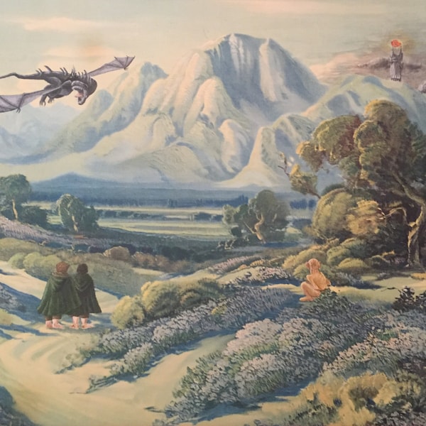 Lord of the Rings Parody Painting Print