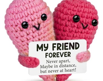 Handmade Crochet Heart Doll Cute Knitted Hug Plush Love Ornament Home Room Decor Valentine Mothers Day Gift