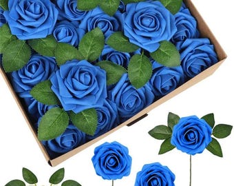 10-100Pcs Artificial Foam Roses for Wedding Bouquets Centerpieces Mothers Day Valentines Party Decoration