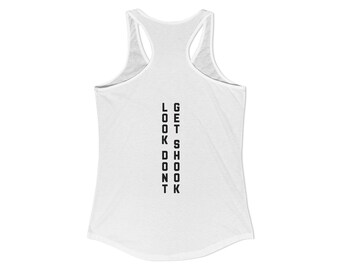 Racerback Tank Top, Featuring Vertical Bold Back Design