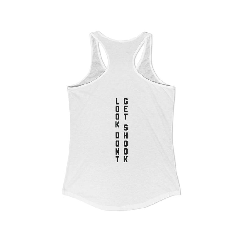 Racerback Tank Top, Featuring Vertical Bold Back Design image 1