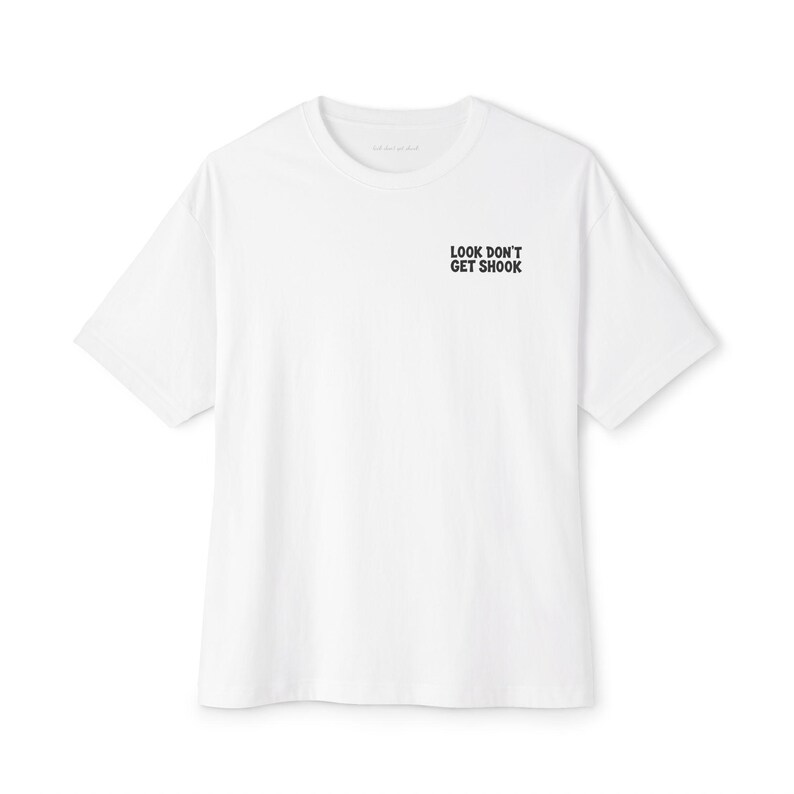 Bold Circular Back Design Boxy Tee for Modern Street Confidence, Airlume Cotton bild 3