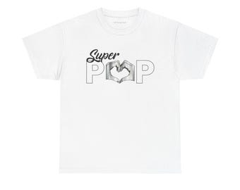 Camiseta Super POP con diseño de manos en forma de corazón de Look Don't Get Shook