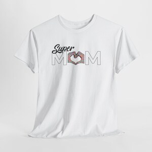 SuperMOM Hand to Heart US Cotton Tee, Relaxed Fit, Drive With Heart Collection image 6