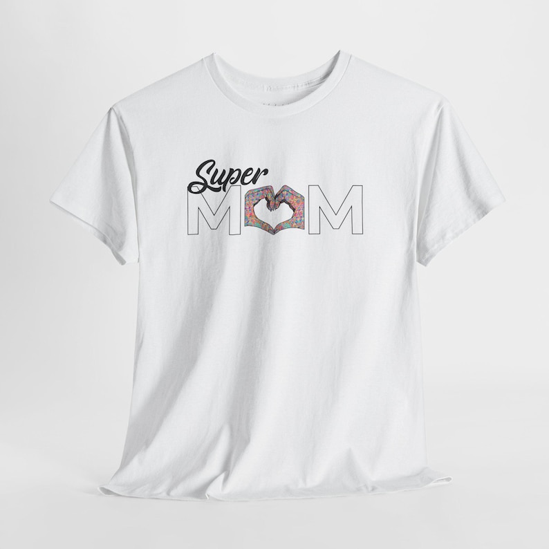 SuperMOM Hand to Heart US Cotton Tee, Relaxed Fit, Drive With Heart Collection image 6