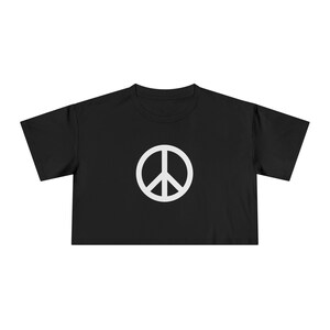 Cropped Signature Peace Sign Tee afbeelding 2