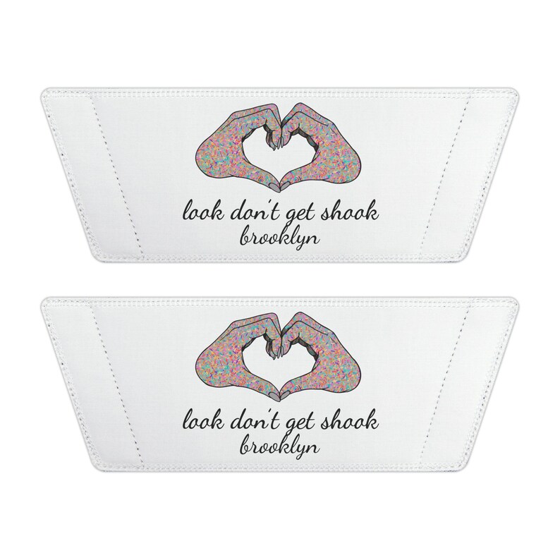 Brooklyn Women Theme Slides, Hand to Heart Design with Removable Straps image 5