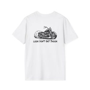 Motorcycle Silhouette Short Sleeve Soft T, Graphic Design image 1