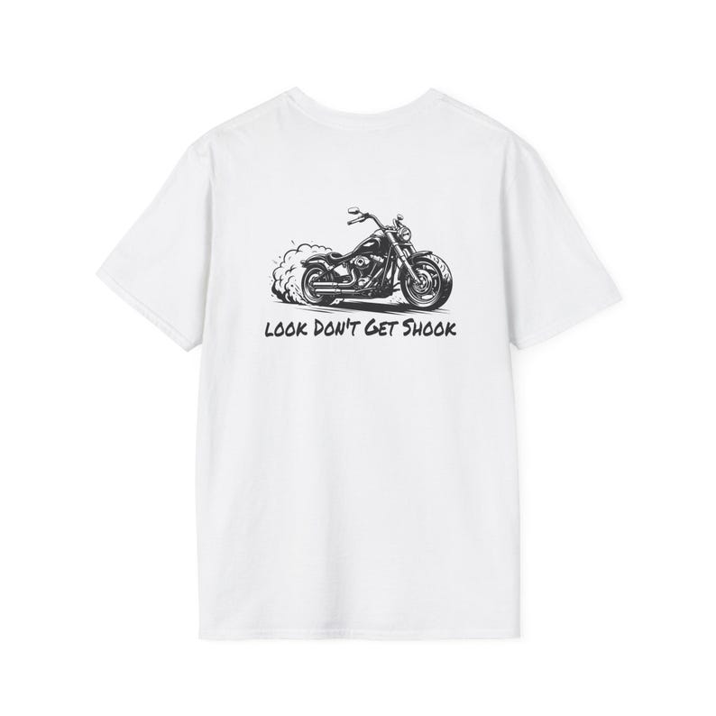 Motorcycle Silhouette Short Sleeve Soft T, Graphic Design image 1