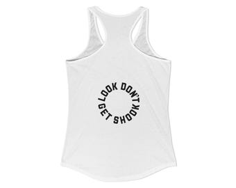 Racerback Tank Top, Featuring Circular Back Design