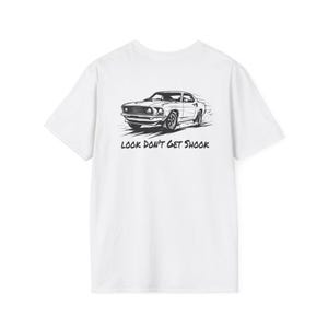 Graphic Car Silhouette Tee, Short Sleeve Soft Cotton Shirt image 1