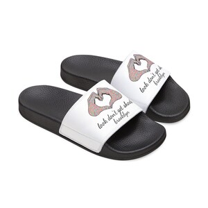 Brooklyn Women Theme Slides, Hand to Heart Design with Removable Straps image 11