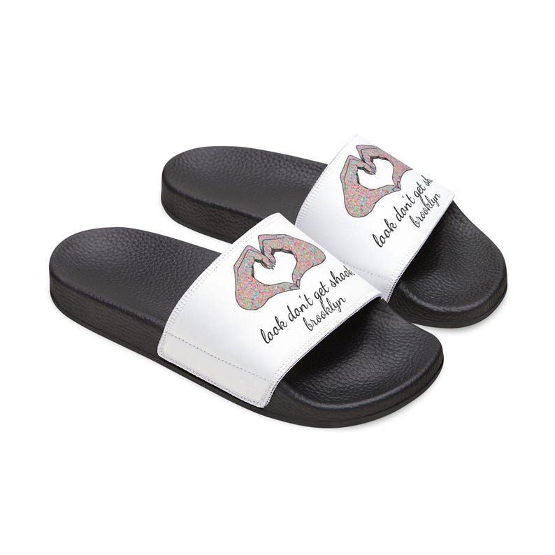 Brooklyn Women Theme Slides, Hand to Heart Design with Removable Straps image 11