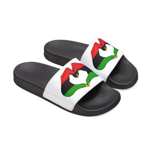 Women Flip Flop Slides, Juneteenth Heart to Hand Design, Comfortable Removable Strap Sandals image 7