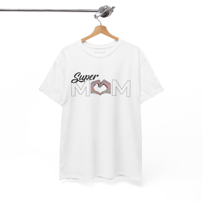SuperMOM Hand to Heart US Cotton Tee, Relaxed Fit, Drive With Heart Collection image 5
