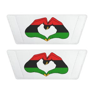 Women Flip Flop Slides, Juneteenth Heart to Hand Design, Comfortable Removable Strap Sandals image 3
