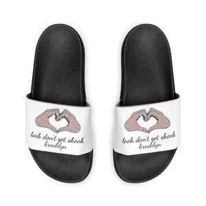 Brooklyn Women Theme Slides, Hand to Heart Design with Removable Straps image 1