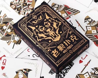 Baraja “Wolf Poker” — Cartas de Póker Impermeables con Diseño Premium | Ideal Coleccionistas y Regalo