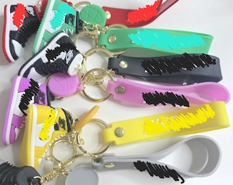 Sneaker Keychain Set - Mini Shoe Keychains, 10 Pack