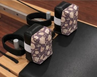Pilates Shoulder Block Cushions | Reformer Comfort Pad - Neutral Floral