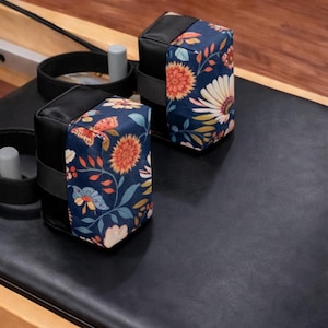 Pilates Shoulder Block Cushions | Reformer Comfort Pad - Botanicals