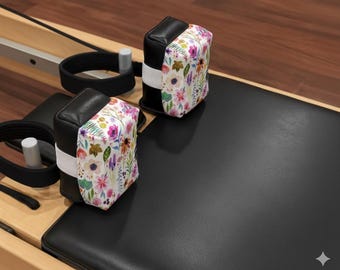 Pilates Shoulder Block Cushions | Reformer Comfort Pad - Garden Flowers