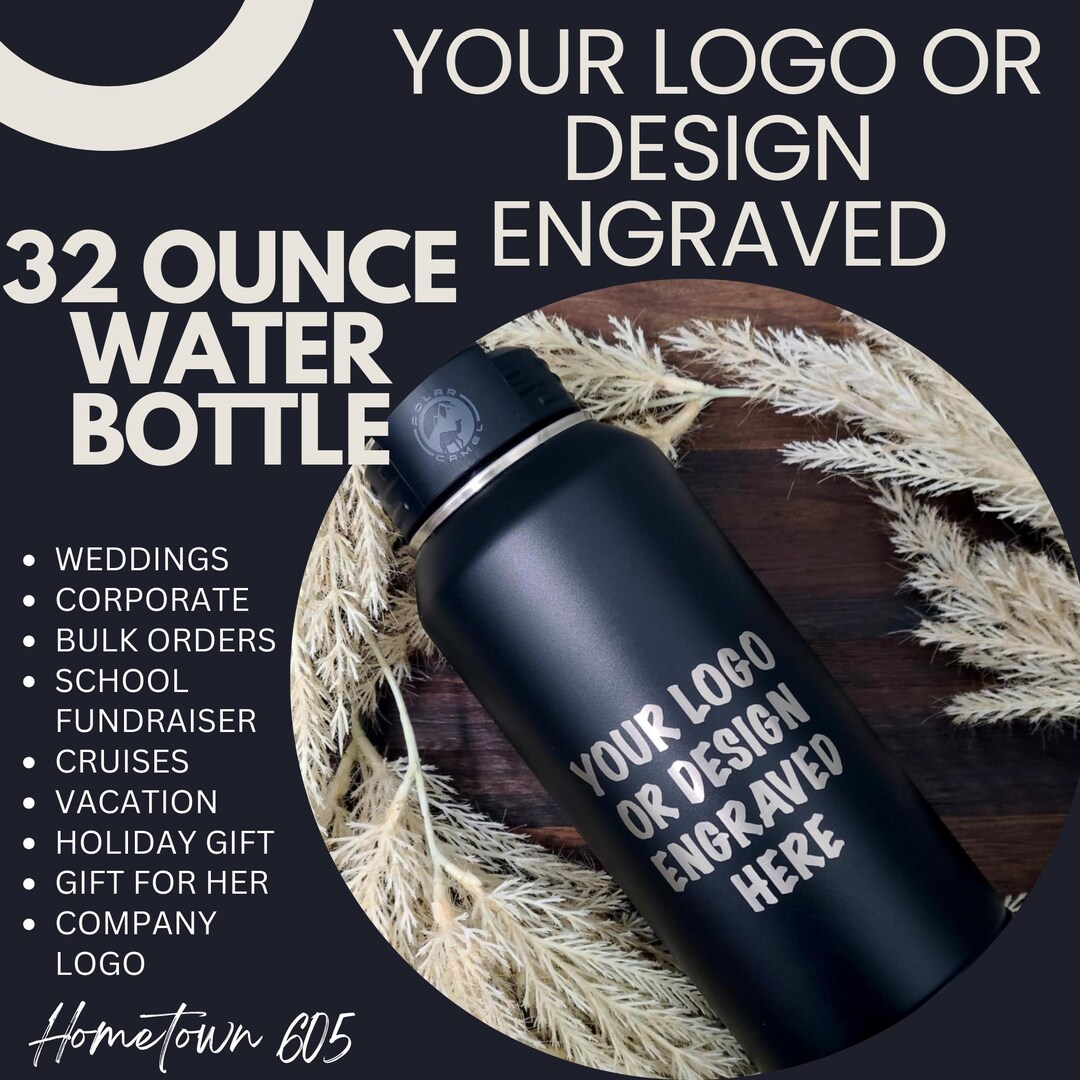 Personalized Laser Engraved 32oz Stainless Steel Water Bottle - Etsy