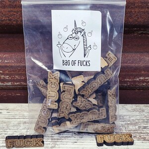 Bag of F*cks Gag Gift for family or friends engraved