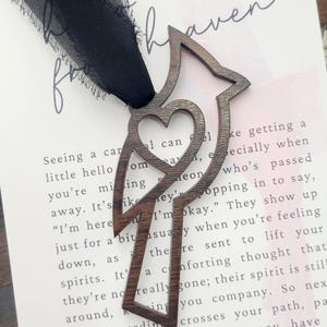 Cardinal Ornament • Heavenly Messenger Memorial Gift • Laser Cut Wood Sympathy Ornament• Personalized Keepsakememorial poem
