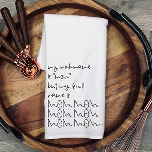 Tea Towel, Flour Sack Towel, Dish Cloth, Cotton Kitchen Towel, Funny Kitchen Tea Towels, Humorous Flour Dish Towel, Housewarming Host Gift