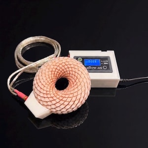 Auraflow Mikro (108 mm) | Handgewickelte Rodin-Spule + PWM-Generator | PEMF-Ringkern
