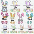 Personalized Kid Name Easter Bunny Png, Boy Girl Easter Png, Kids Easter Bunny Name Png, Custom Easter Text Png, Custom Easter Doodle Png
