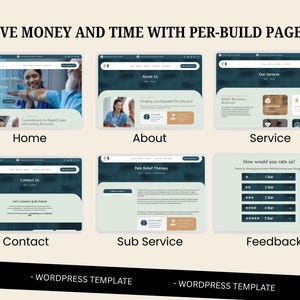 Physiotherapist Website Template – WordPress Divi Theme for Physiotherapy & Rehabilitation Clinics image 3
