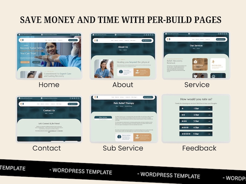 Physiotherapist Website Template – WordPress Divi Theme for Physiotherapy & Rehabilitation Clinics image 3