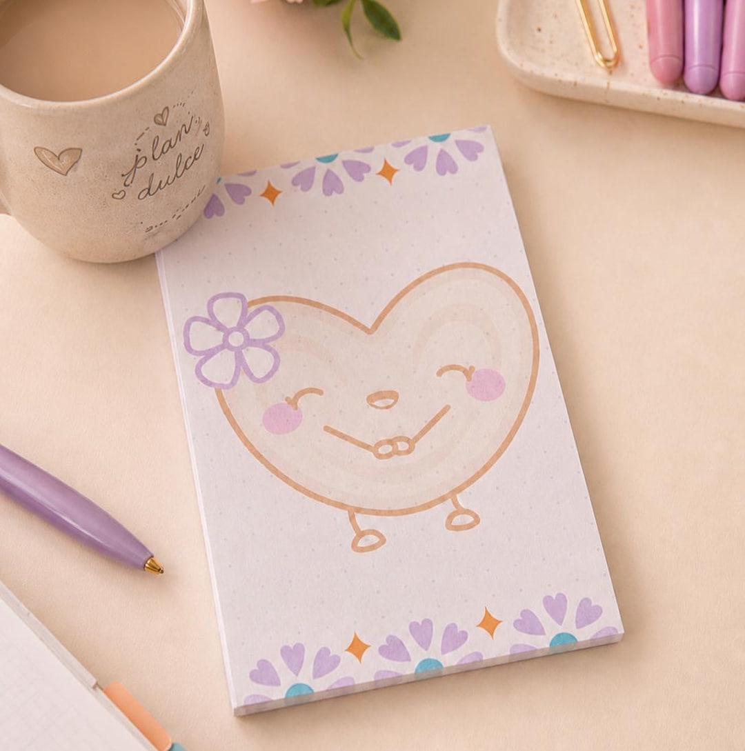 Mexican Notepad Pan Dulce Notepad | Kawaii Illustrated Dotted Pad | Latina Gift ...