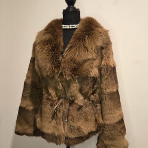 Vintage Rabbit Fur Bomber Jacket - Etsy