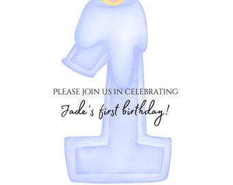 Gods little ONE - Invite Template Canva App