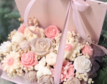 Handmade candle bouquet
