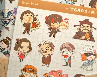 TGAA Sticker Sheets | clear sticker sheets (spoilers)