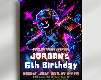 Invitation Roblox, Roblox invite, Roblox Birthday party invitation, Roblox bday Invite, Roblox party Invites, Editable Template Invitation