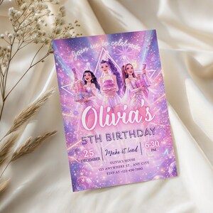 kpop digital invite, demon hunters canva, demon hunters invite, huntrix birthday, huntrix invitation, huntrix invite canva, kpop birthday invite, kpop demon birthday, kpop demon party, kpop hunters invite, kpop invitation, kpop invite canva, kpop template canva