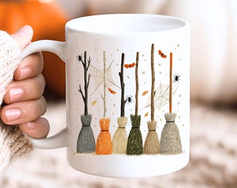 Tazza "Una ragazza deve avere delle opzioni", Tazza retrò di Halloween, Tazza da strega, Tazza di Halloween, Tazza per la stagione spettrale, Tazza "Mi sento una strega", Tazza di Halloween alla moda
