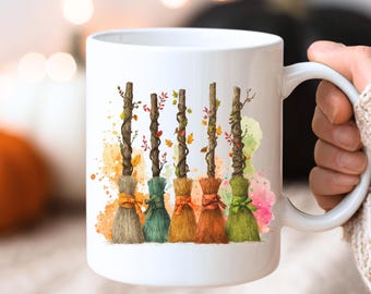 Tazza "Una ragazza deve avere delle opzioni", Tazza retrò di Halloween, Tazza da strega, Tazza di Halloween, Tazza per la stagione spettrale, Tazza "Mi sento una strega", Tazza di Halloween alla moda