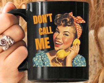 Tazza retrò anti-San Valentino: grafica divertente da single AF
