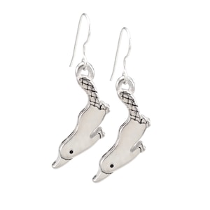 Platypus Earrings - Adorable Dangle Earrings with Swimming Platypus