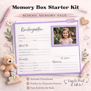 File Cover Pages, Editable School Memory Box Labels And Folder Tabs