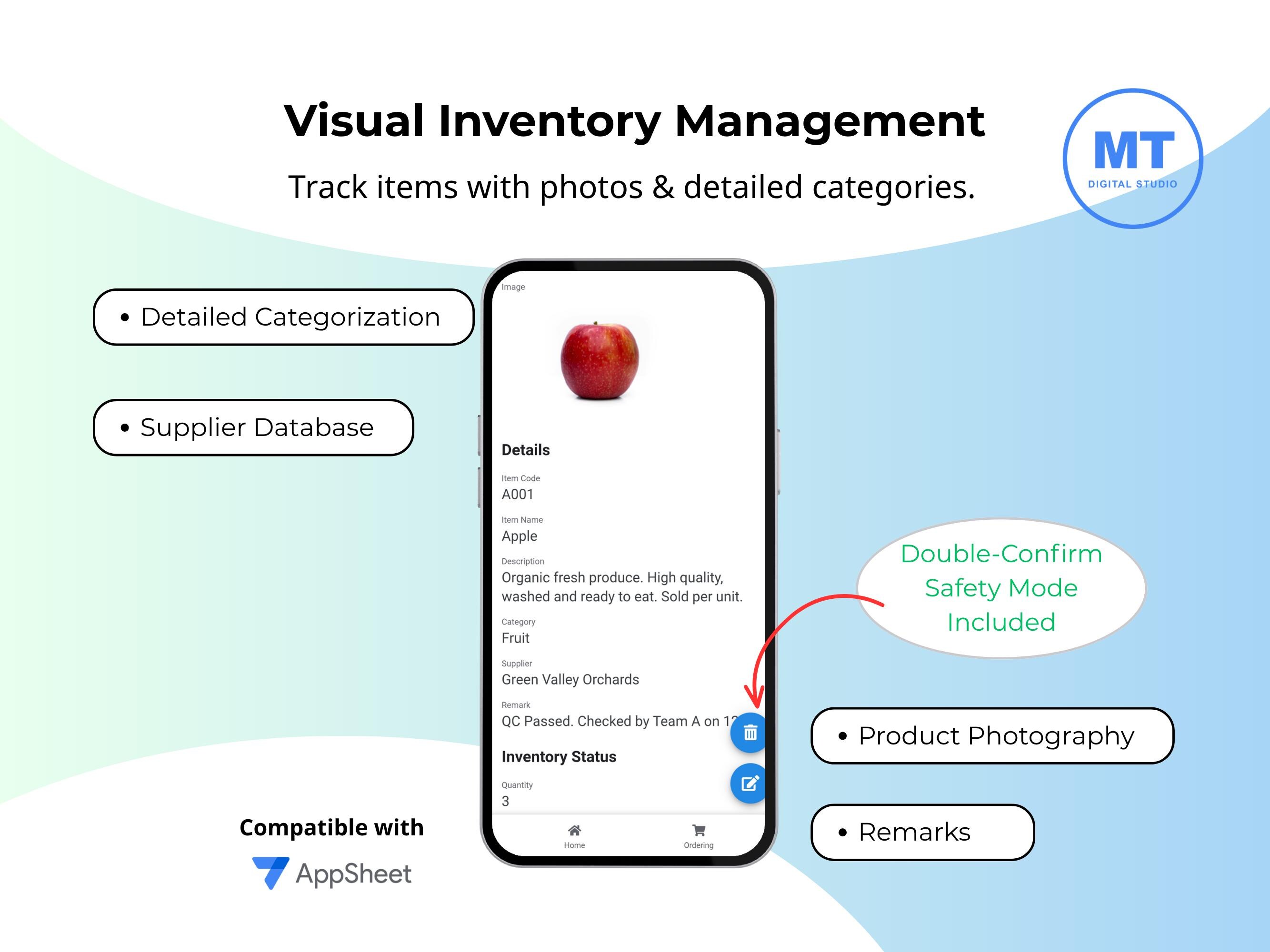 Appsheet Inventory Tracker, Google Sheets Stock System, Small Business ...